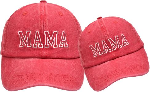 2PCS Parent-Child Hat, Family Hat for Mother Daughter Son Baby, Adjustable Cotton Embroidered Baseball Cap in Saudi Arabia