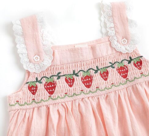 فستان Simplee للأطفال البنات الصغار فساتين كاجوال صيفية بلون سادة ملابس بناتي زهرية in Kuwait