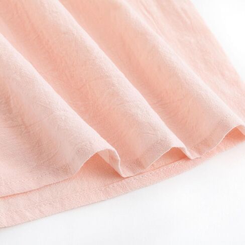 فستان Simplee للأطفال البنات الصغار فساتين كاجوال صيفية بلون سادة ملابس بناتي زهرية in Kuwait