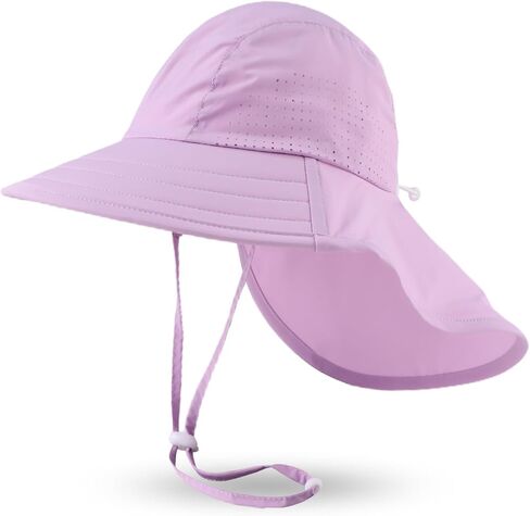 JANGANNSA Baby Sun Hat Boys Girls Infant Toddler Bucket Hat Kids Neck Flap Sun Protect Cap Beach in Saudi Arabia
