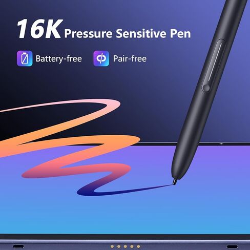 لوحة رسم سحرية XP-PEN - تابلت رسم مستقل لا يحتاج إلى كمبيوتر - شاشة FHD مقاس 12.2 بوصة مع 16384 مستوى ضغط X3 Pro ورق قلم خالٍ من البطارية مثالي للمبتدئين والفنانين الرقميين والمصممين in Kuwait