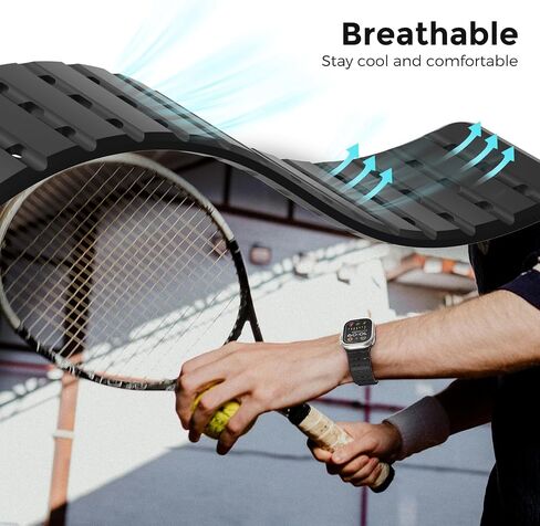 Magnetic Sport Band Compatible with Apple Watch Band 49mm 45mm 44mm 42mm for Men Women, Anti Sweat Soft Silicone Breathable Wide Strap for iWatch Ultra 2 Series SE 9 8 7 6 5 4 3 in Saudi Arabia