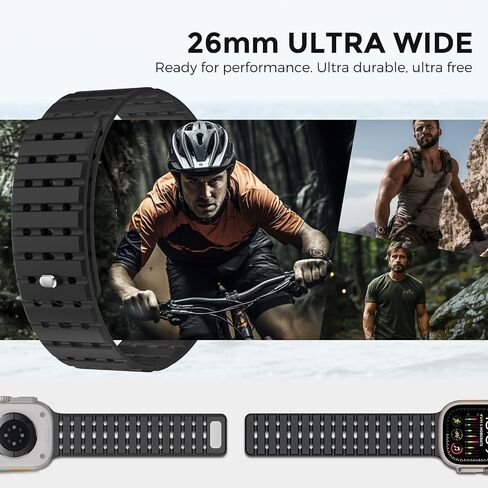 Magnetic Sport Band Compatible with Apple Watch Band 49mm 45mm 44mm 42mm for Men Women, Anti Sweat Soft Silicone Breathable Wide Strap for iWatch Ultra 2 Series SE 9 8 7 6 5 4 3 in Saudi Arabia
