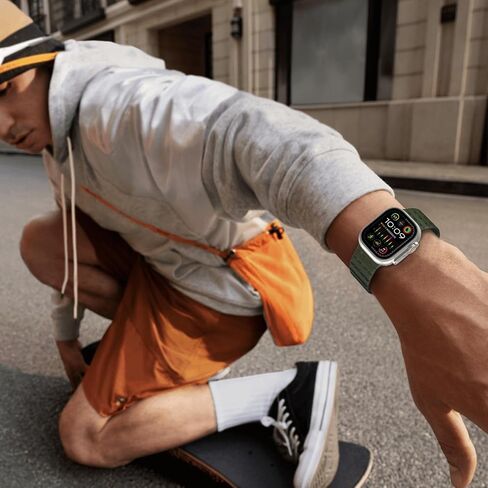 Magnetic Sport Band Compatible with Apple Watch Band 49mm 45mm 44mm 42mm for Men Women, Anti Sweat Soft Silicone Breathable Wide Strap for iWatch Ultra 2 Series SE 9 8 7 6 5 4 3 in Saudi Arabia