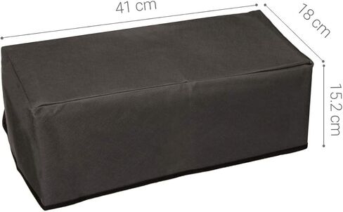 kwmobile Dust Cover Compatible with HP DeskJet 3720 / DeskJet 3760 - Printer Case - Fabric Protector Cover - Light Grey in Saudi Arabia