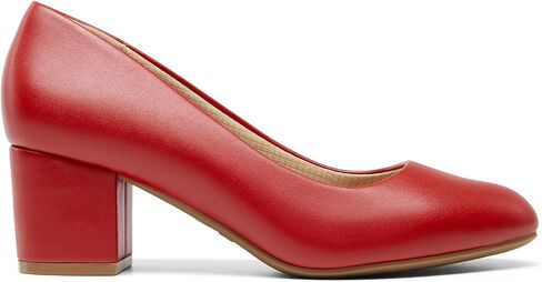 DREAM PAIRS Women's Pumps Low Chunky Block Heel Dress Shoes Closed Round Toe Comfortable Heels in Saudi Arabia