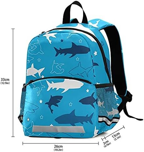 QUGRL Dalmatian Dog Kids Toddler Backpack with Leash Harness Blue Kindergarten Child Schoolbag Preschool Nursery Baby Travel Bag for Boys Girls 3-8 Years in Saudi Arabia