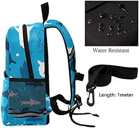QUGRL Dalmatian Dog Kids Toddler Backpack with Leash Harness Blue Kindergarten Child Schoolbag Preschool Nursery Baby Travel Bag for Boys Girls 3-8 Years in Saudi Arabia