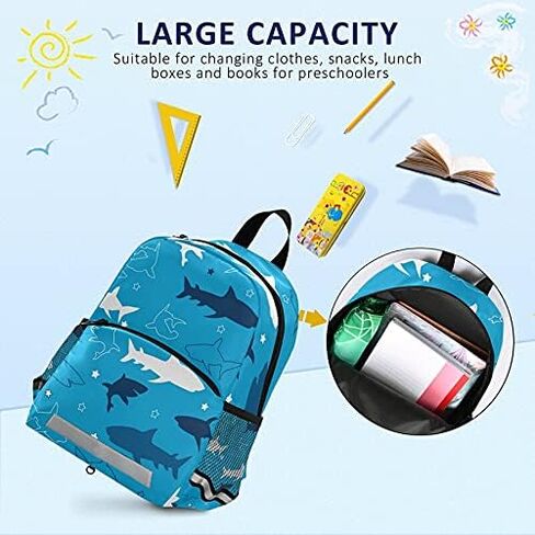 QUGRL Dalmatian Dog Kids Toddler Backpack with Leash Harness Blue Kindergarten Child Schoolbag Preschool Nursery Baby Travel Bag for Boys Girls 3-8 Years in Saudi Arabia