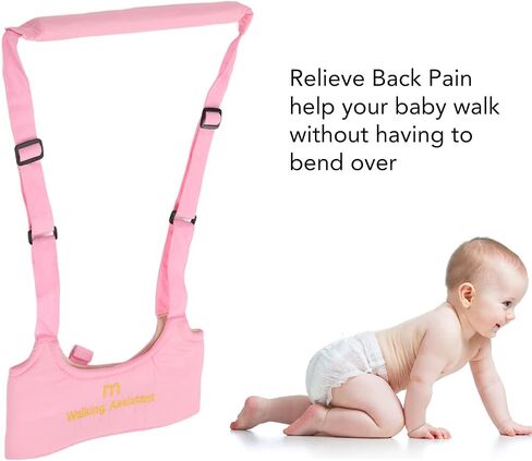 Baby Walker Harness,Baby Walking Harness with Adjustable Shoulder Straps, Relieve Back Pain, Prevent Getting Lost, Skin Friendly Handheld Kids Walker Helper (Navy Blue) in Saudi Arabia