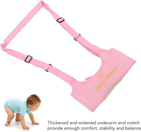 Baby Walker Harness,Baby Walking Harness with Adjustable Shoulder Straps, Relieve Back Pain, Prevent Getting Lost, Skin Friendly Handheld Kids Walker Helper (Navy Blue) in Saudi Arabia