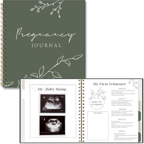 Vienrose Pregnancy Journal Book Planner Expecting Mom Must Haves to be gift, Weekly Monthly Organizer to Track Milestones, Beige in Saudi Arabia