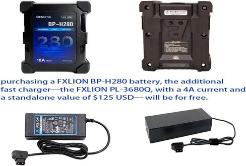 بطارية SONGING المضادة للصدمات 280WH V-Mount BP- H280 مع 4 D-tap، USB-A وأقصى إخراج 18A، آمنة ومتينة لـ ALEXA LF، ALEXA Mini، CineAlta، FX6، COMODO، ضوء LED وشاشة 600 واط in Kuwait