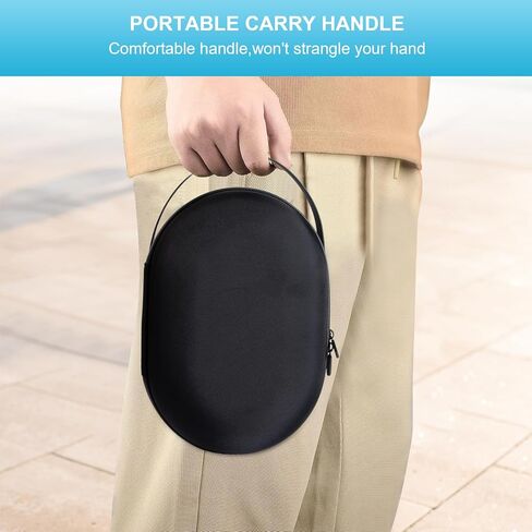 حافظة حماية صلبة مقاومة للخدش والسقوط لسماعات Vision Pro VR لملحقات Apple Vision Pro للسفر والتخزين المنزلي (أسود) in Kuwait