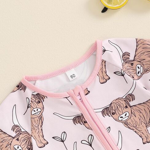الغربية طفلة الصبي الزي البقرة طباعة الرمز البريدي رومبير قصيرة الأكمام Crewneck بذلة الصيف قطعة واحدة الملابس in Saudi Arabia