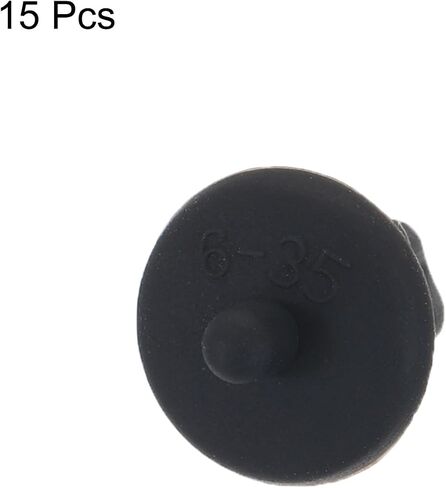 MECCANIXITY 15pcs 6.35mm Audio Jack Port Duct Cover PC DVD Microphone Plugs Caps Silicone Protector, Black in Saudi Arabia