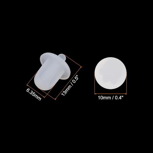 MECCANIXITY 15pcs 6.35mm Audio Jack Port Duct Cover PC DVD Microphone Plugs Caps Silicone Protector, Black in Saudi Arabia