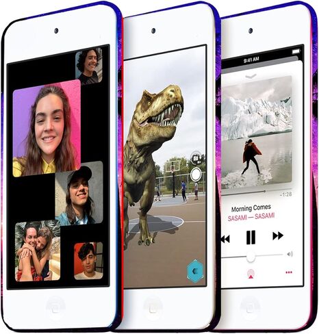 Glisten - iPod Touch 7th / 6th / 5th Generation Case - Horse Plam Beach Sunset Printed Slim & Cute Plastic Hard Snap on Protective Designer Back Case/Cover for iPod Touch 7/6 / 5. White in Kuwait