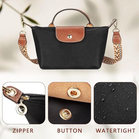DOMAT Crossbody Bag for Women, Chic Lightweight Purse with Leather Top-handle, Compact Clutch Bag, Shoulder Handbag in Saudi Arabia