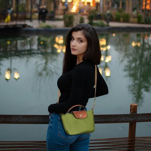 DOMAT Crossbody Bag for Women, Chic Lightweight Purse with Leather Top-handle, Compact Clutch Bag, Shoulder Handbag in Saudi Arabia