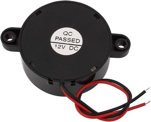 uxcell DC 8-15V 12V Active Electronic Buzzer Beep Alarm Intermittent Sound Black in Kuwait