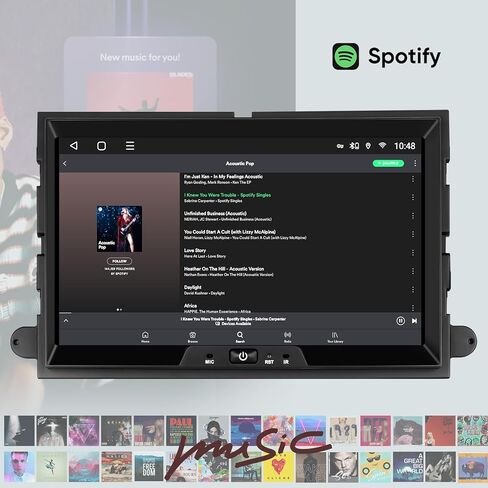 ستيريو سيارة أندرويد 8 بوصة لسيارة Ford F-150 F250 F350 (2004-2008) Focus Mustang Edge Escape Expedition E250، ترقية الراديو اللاسلكي CarPlay Android Auto WiFi Bluetooth GPS Touch Screen in Kuwait