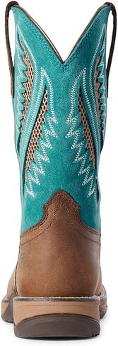 حذاء Ariat النسائي Anthem VentTEK Western Boot بلون الشوكولاتة/فيروزي 11 in Saudi Arabia