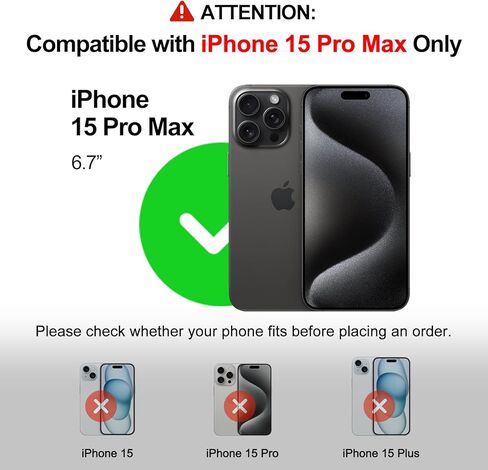 Premium Genuine Leather Wallet Case, Compatible with iPhone 15,Slim Shockproof Phone Case with 2 Credit Card Holder Slots,Raised Edges Protect Camera,6.1 in Classic Black in Saudi Arabia