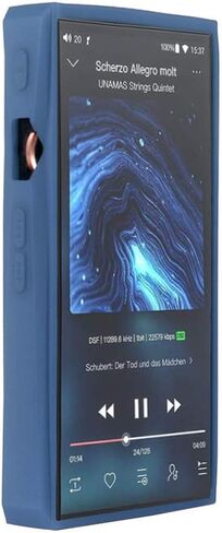 حافظة لجهاز FiiO M11/FiiO M11 Pro، غطاء حماية من السيليكون الناعم لهاتف FiiO M11 Pro/FiiO M11 مع مضاد للخدش وصدمات (أزرق) in Kuwait