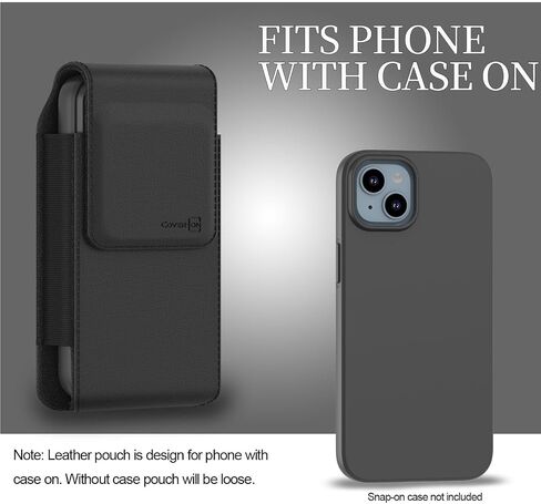 CoverON Holster for Samsung Galaxy A55 A35 A54 A53 A52 A51 A50 A71 A24 A22 A20s A20 A11 5G, Phone Case Belt Clip Magnetic Close Carrying Vertical Leather Pouch (Fits with Otterbox or any Case on) in Saudi Arabia