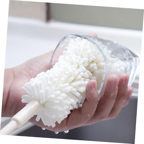 Mobestech 2pcs Sponge Bottle Brush Sponge Cup Brush Kitchiny Bottle Brush Water Bottle Cleaner Brush Mam Bottle Brush Cleaning Sponge Feeding Bottle Scrubber Household Baby Pacifier Brush Pp in Saudi Arabia