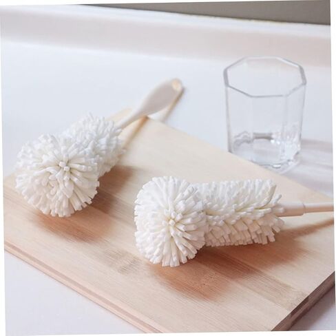 Mobestech 2pcs Sponge Bottle Brush Sponge Cup Brush Kitchiny Bottle Brush Water Bottle Cleaner Brush Mam Bottle Brush Cleaning Sponge Feeding Bottle Scrubber Household Baby Pacifier Brush Pp in Saudi Arabia