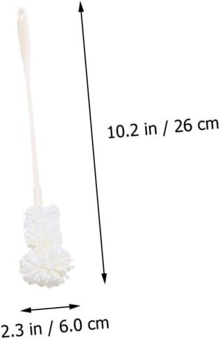 Mobestech 2pcs Sponge Bottle Brush Sponge Cup Brush Kitchiny Bottle Brush Water Bottle Cleaner Brush Mam Bottle Brush Cleaning Sponge Feeding Bottle Scrubber Household Baby Pacifier Brush Pp in Saudi Arabia