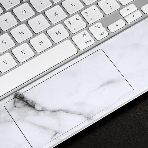 ملصق IMMOENUC 3 في 1 للأجهزة اللوحية ملصقات ملونة لجهاز iPad Pro M4 لوحة المفاتيح السحرية مقاس 13 بوصة حافظة واقية لكامل الجسم مصنوعة من الفينيل ومواد متينة غطاء ملتف ذاتي اللصق، مقطوع مسبقًا (أبيض رخامي) in Saudi Arabia