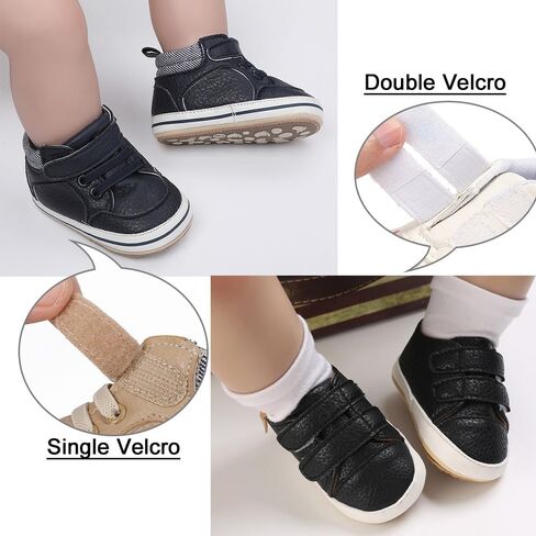 2Pairs Baby Shoes Boys Girls Non-Slip Rubber Sole Sneakers Infant Toddler Crib First Walker Shoes in Saudi Arabia