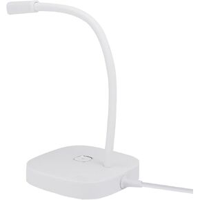 G22 USB Computer Microphone 360° Omnidirectional Simple Desktop Microphone for Windows XP 7/8 / 10 / OSMicrophone (White)