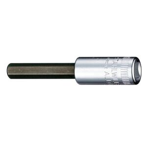 Stahlwille 01050003 INHEX Sockets, Size 3mm, 1/4 inch Drive, High-Performance Steel - Extremely Resilient, Chrome Plated Finish, Length 55mm, Weight 20g, Made in Germany