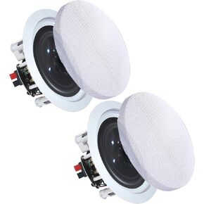 Vaiyer Pair of 5.25 Inch 350 Watts (Per Pair), Ceiling Speakers for Home Theater System, Flush Mount in-Wall in-Ceiling 2-Way Mid Bass Woofer with Tweeter