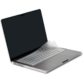 Moshi ClearGuard Keyboard Protector for MacBook Air 13.6-inch (2022 M2, A2681) and MacBook Pro 14/16-inch (2022 2021 M1, A2442 A2485), US Layout, Ultra-Thin, Washable and Reusable, High-Transparency