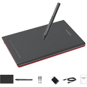 Graphics Drawing Tablet, 8.26 x 5.51 Inches Digital Tablet with 8192 Levels Baterry-Free Stylus & Customize 5 Hotkeys, Compatible with Windows/Mac OS/Android Teachers Students