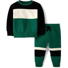 The Children's Place baby boys Sweatshirt and Sweatpant 2 Piece Outfit