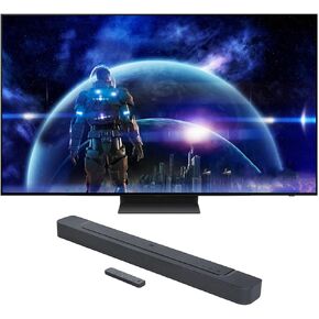 SAMSUNG QN42S90DAEXZA 42 Inch 4K OLED Smart TV with Dolby Atmos and a JBL BAR-300 5.0ch Soundbar with MultiBeam Sound and Dolby Atmos (2024)