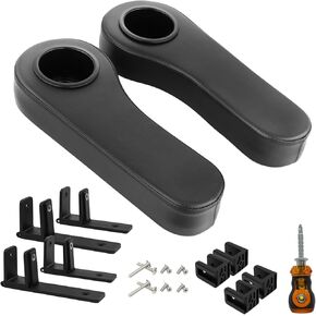 Golf Cart Armrest with Cup Holder for EZGO Club Car Yamaha Aftermarket Rear Seat Kit