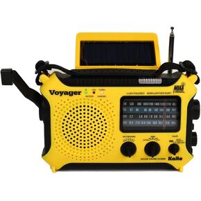 Kaito KA500L 4-Way Powered Emergency AM/FM/SW NOAA Weather Alert Radio with Solar,Dynamo Crank,Flashlight and Reading Lamp (Yellow)