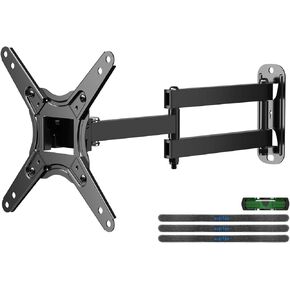 Suptek FULL Motion TV Monitor Wall Mount for Most 13-42 Inch LED LCD Flat Curved Screen TVs & Monitors, Articulating Arms Swivel Tilt Extension Rotation, Max VESA 200x200mm up to 44lbs, MA1345