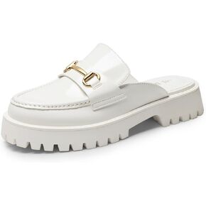 DREAM PAIRS Mules for Women, Comfortable Loafer Mules Slip On Chunky Business Casual Shoes