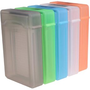 ULTECHNOVO Hard Drive Disk Case Hard Drive Disk Box- 5 Pack 3.5 Inch Hard Drive Storage Case Portable Plastic HDD Box Anti- Static External Hard Drive Case Anti- Proof Case External Hard Drive Case