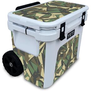 Glossy Glitter Skin Compatible with Yeti Roadie 32 Wheeled Cooler - Lilies in Bloom - Premium 3M Vinyl Protective Wrap Decal Cover - Easy to Apply | Crafted in The USA by MightySkins