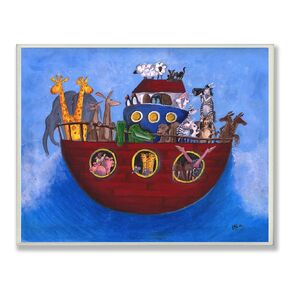 The Kids Room by Stupell Noah's Ark Rectangle Wall Plaque, 11 x 0.5 x 15, Proudly Made in USA