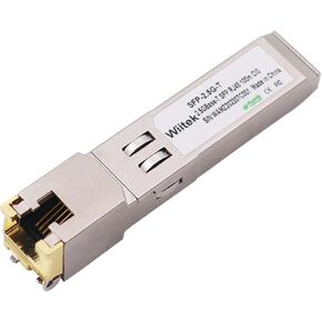 2.5GBase-T SFP RJ45 Copper Module, Wiitek 2.5Gb Gigabit SFP to RJ45 Transceivers 100m, Compatible for Cisco SFP-2.5G-T, TP-LINK Switch ( Have to Pluginto The 2.5G SFP Port )